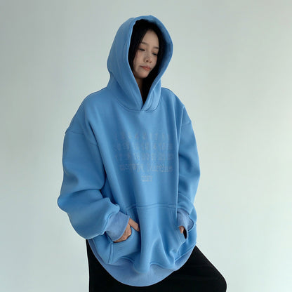【トップス】こなれ感 裏起毛 刺繍 フード付き スウェット レディース ゆったり 上品 パーカー【FCシリーズ】