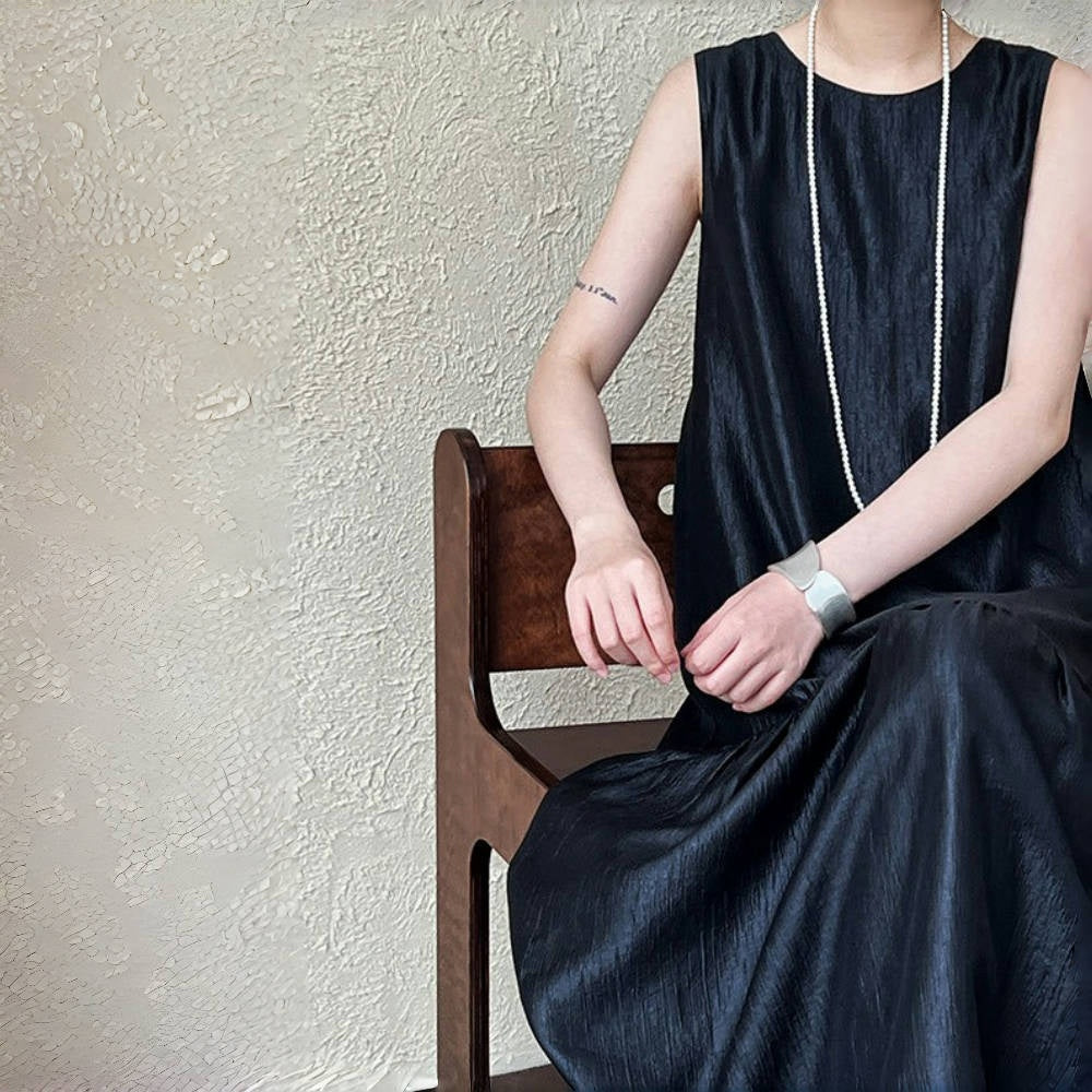 【ワンピース】夏 ノースリーブ 切り替え ルーズ ワンピース 【SNシリーズ】