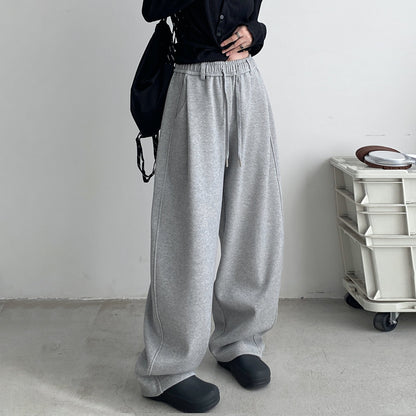 【24AW】【ボトムス】スポーツ ルーズ 無地 カジュアル パンツ