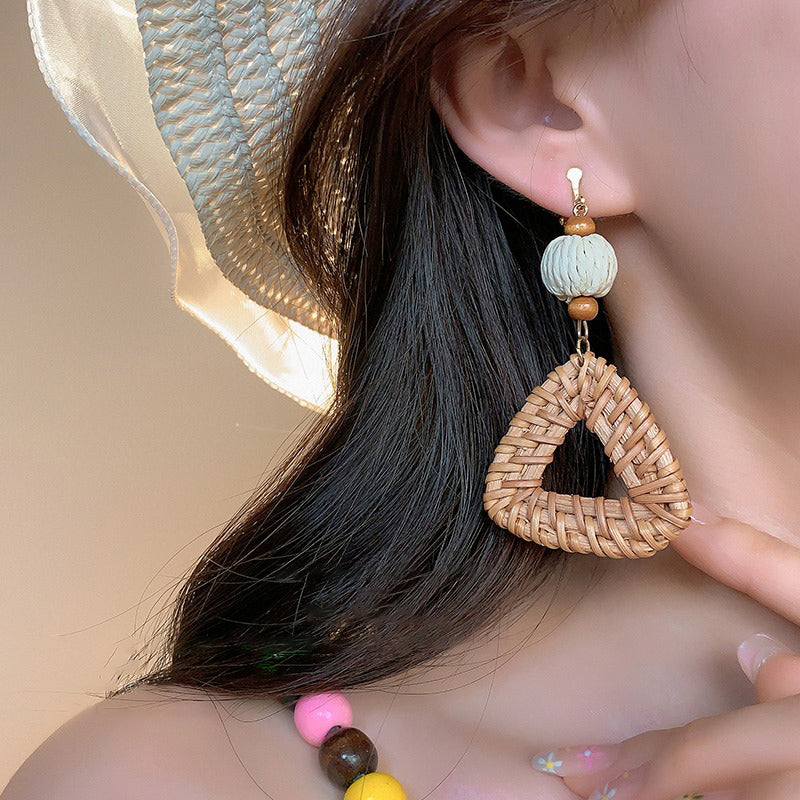 【🎁 B2G1｜先行スタート！】【グッズ】ボヘミアン風 高級フリンジ リゾート風 ピアス/イヤリング