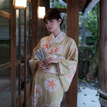 【ワンピース】夏限定 プリント 朝顔 浴衣 【SHシリーズ】