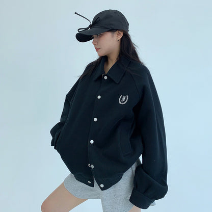 【アウター】男女兼用 シンプルチェック切替ショートジャケット カジュアルアウター【FCシリーズ】【10～15日内発送】