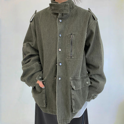 【アウター】春 秋 冬 バーンスタイル ヴィンテージ加工 ワーク ジャケット 【FCシリーズ】