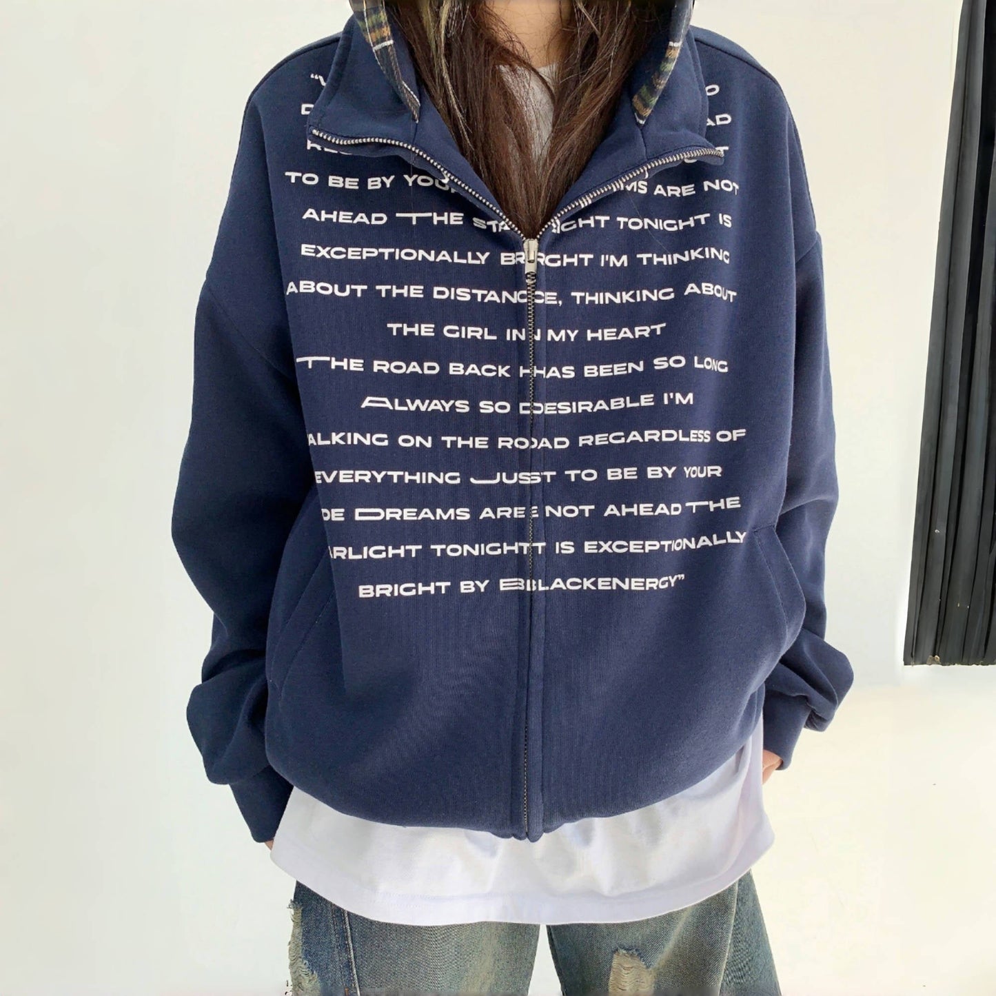 [外套] 春秋印花短連帽外套 [FC系列]