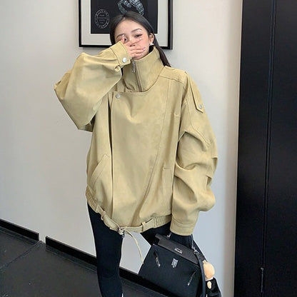 【アウター】フェイクレザー レトロ レトロ ジャケット 【FCシリーズ】