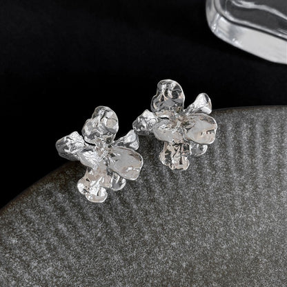 【🎁 B2G1｜先行スタート！】【グッズ】フラワーモチーフピアス｜小顔見せ×個性派デザイン｜韓国風トレンドアクセサリー