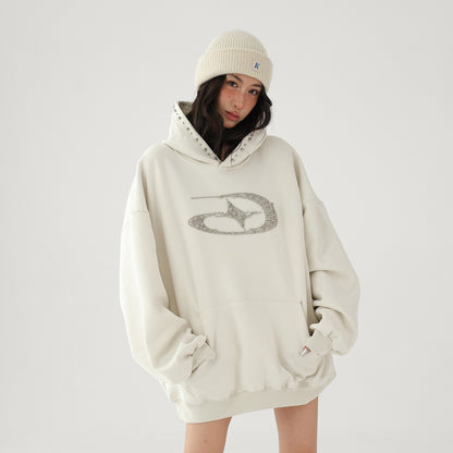 【トップス】✨上品に輝く ゆるめ×抜け感フーディー レディース パーカー【FCシリーズ】