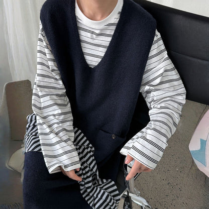 【ワンピース】春 秋 冬 ドレープ感 デザイン風 ベストワンピース 【JZシリーズ】