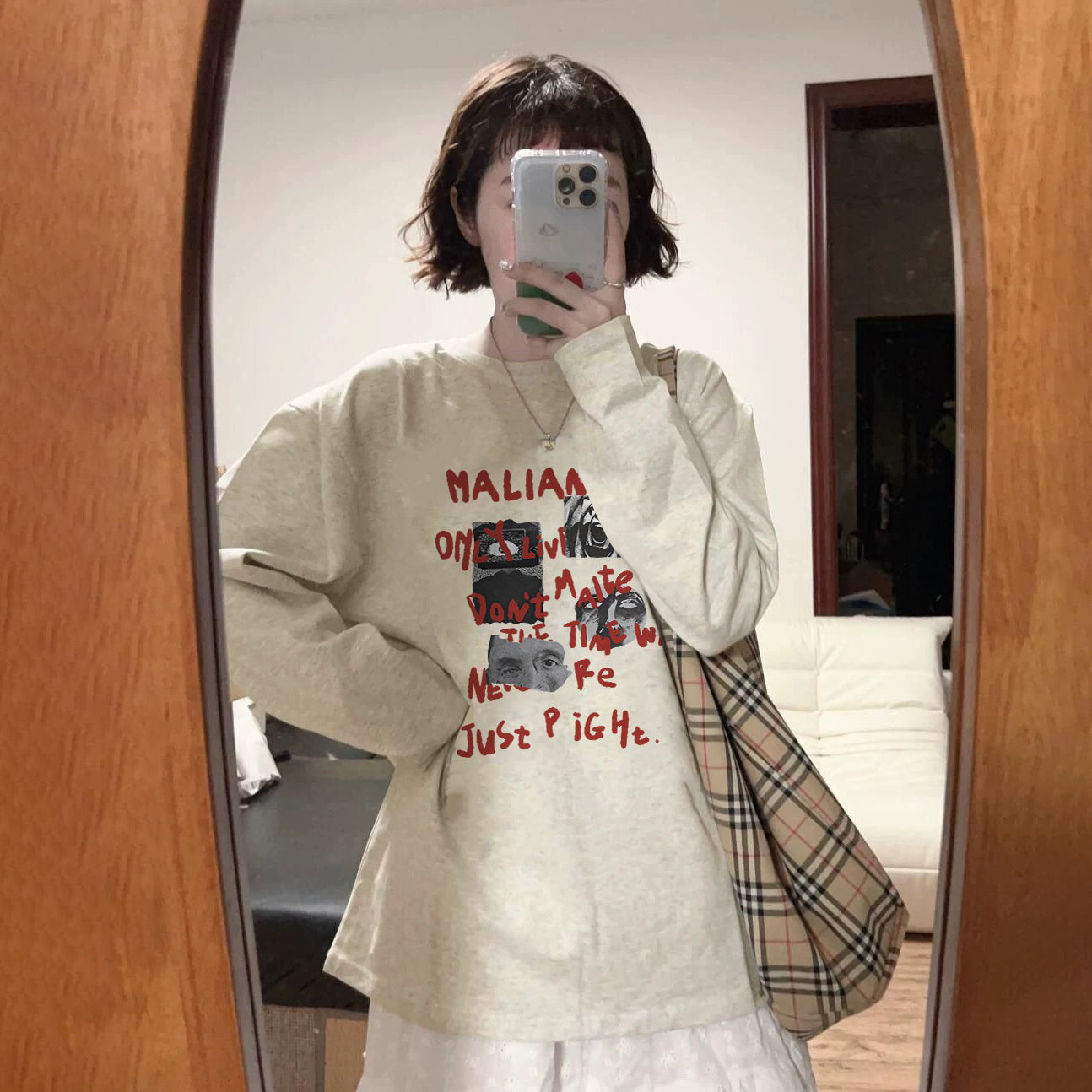 【トップス】2026春トレンド アメリカンレトロ 長袖Tシャツ レディース 薄手 ゆるシルエット ハイストリート系 ストリートトップス【FCシリーズ】