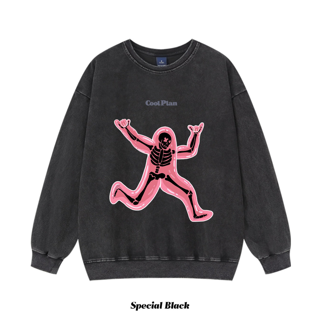 6カラー | M~3XL【トップス】ランニングスカル プリント クルーネックスウェット オーバーサイズ アメリカン ハイストリート ユニセックス 春秋 パーカー【FCシリーズ】