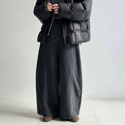 【ボトムス】裏起毛 ウール混 細見え 春 秋 冬 バナナパンツ  【JZシリーズ】