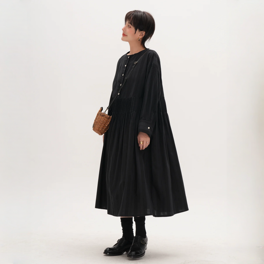 【ワンピース】春 秋 冬 クルーネック 長袖  ワンピース 【JZシリーズ】