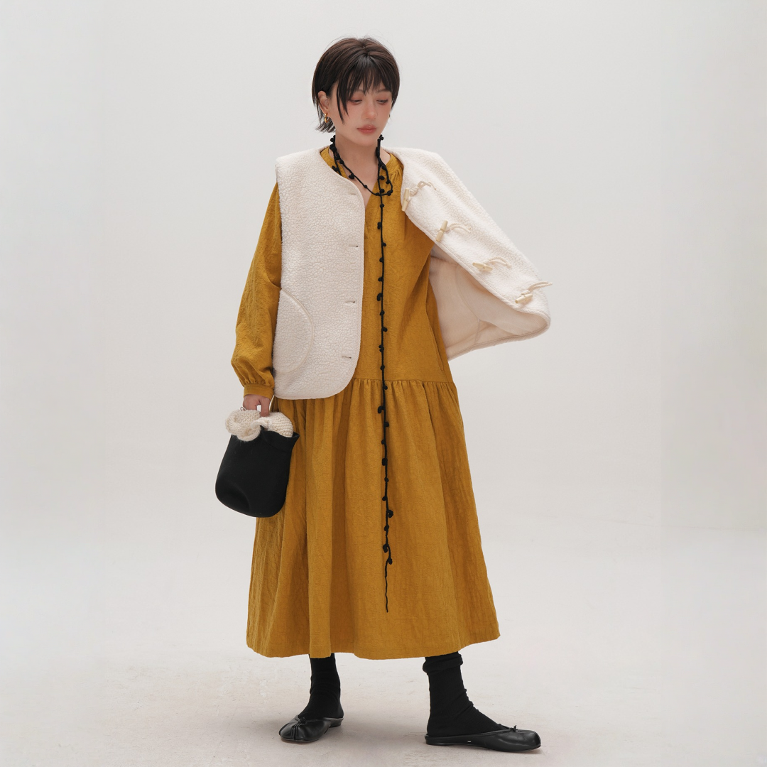 【ワンピース】【15～20日内発送】春 秋 冬  ゆったり 細見え 着回し抜群 ワンピース 【JZシリーズ】