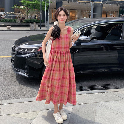【ワンピース】ドーパミンチェック 夏 トレンド 甘め初恋ガール ノースリーブワンピース【SHシリーズ】