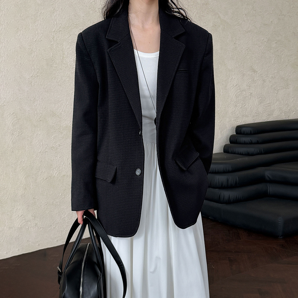 【アウター】秋コレクション レディース レトロ ゆったりシルエット 通勤・カジュアル スーツジャケット【SNシリーズ】