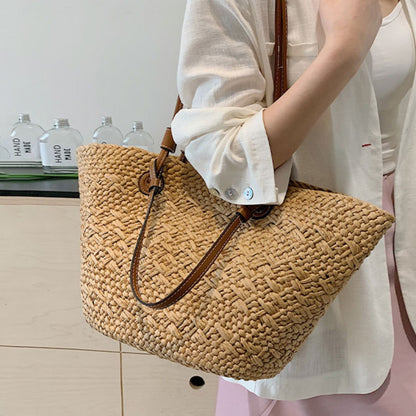 10色展開【バッグ】大容量 通勤 トートバッグ 夏新作 ビーチ旅行リゾート 編みバッグ ショルダーバッグ