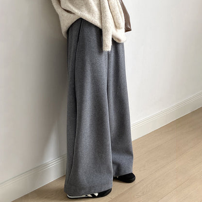 【ボトムス】🌟上品＆着瘦せ効果♡裏起毛ワイドスウェットパンツ 秋冬 レディース【JZシリーズ】