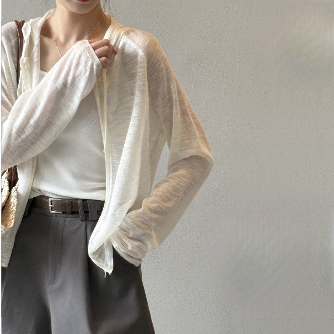 [外套] 夏季防曬連帽針織外套 [SN系列] 