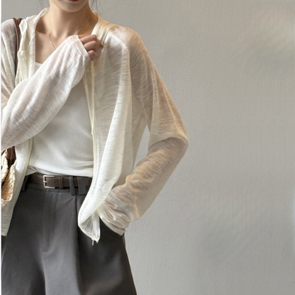 [外套] 夏季防曬連帽針織外套 [SN系列] 