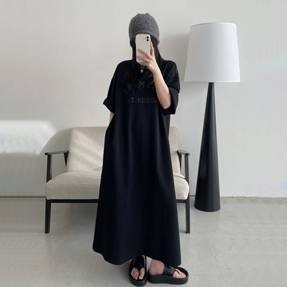 【ワンピース】夏 ルーズ アルファベット カジュアル タンクトップ ワンピース 【FCシリーズ】