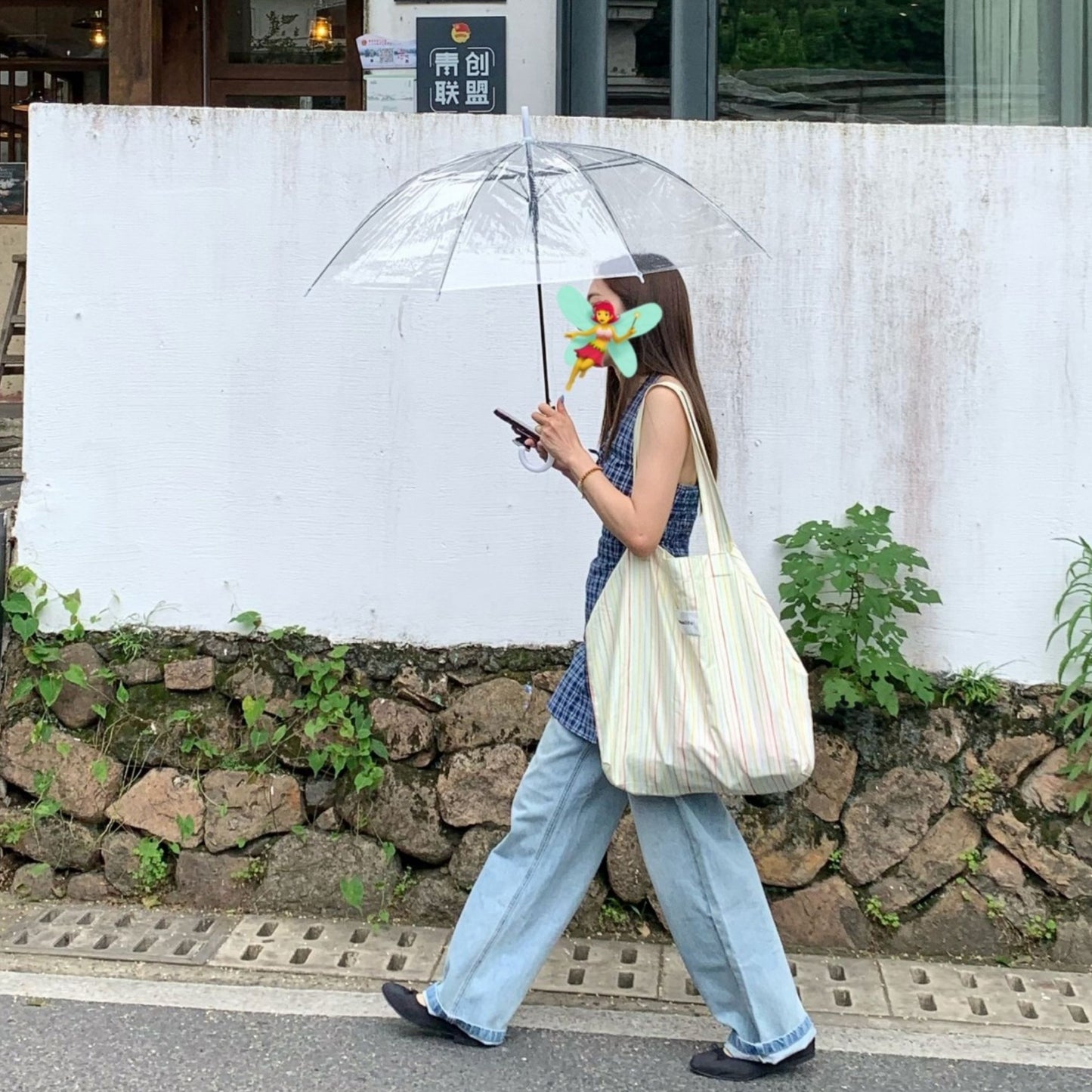 【バッグ】レインボーストライプトートバッグ レディース カラフル 大容量 キャンバスバッグ 通勤 お出かけ 春夏