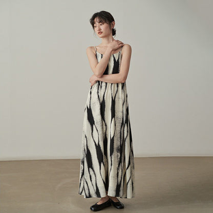 【ワンピース】ヴィンテージ ゆったり シルエット スリム効果 気品あるノースリーブワンピース 【SHシリーズ】