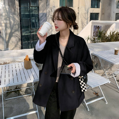 【アウター】 スーツジャケット レディース 春秋 高級感 デザイン性あり レトロ香港風 韓国系おしゃれ【SNシリーズ】