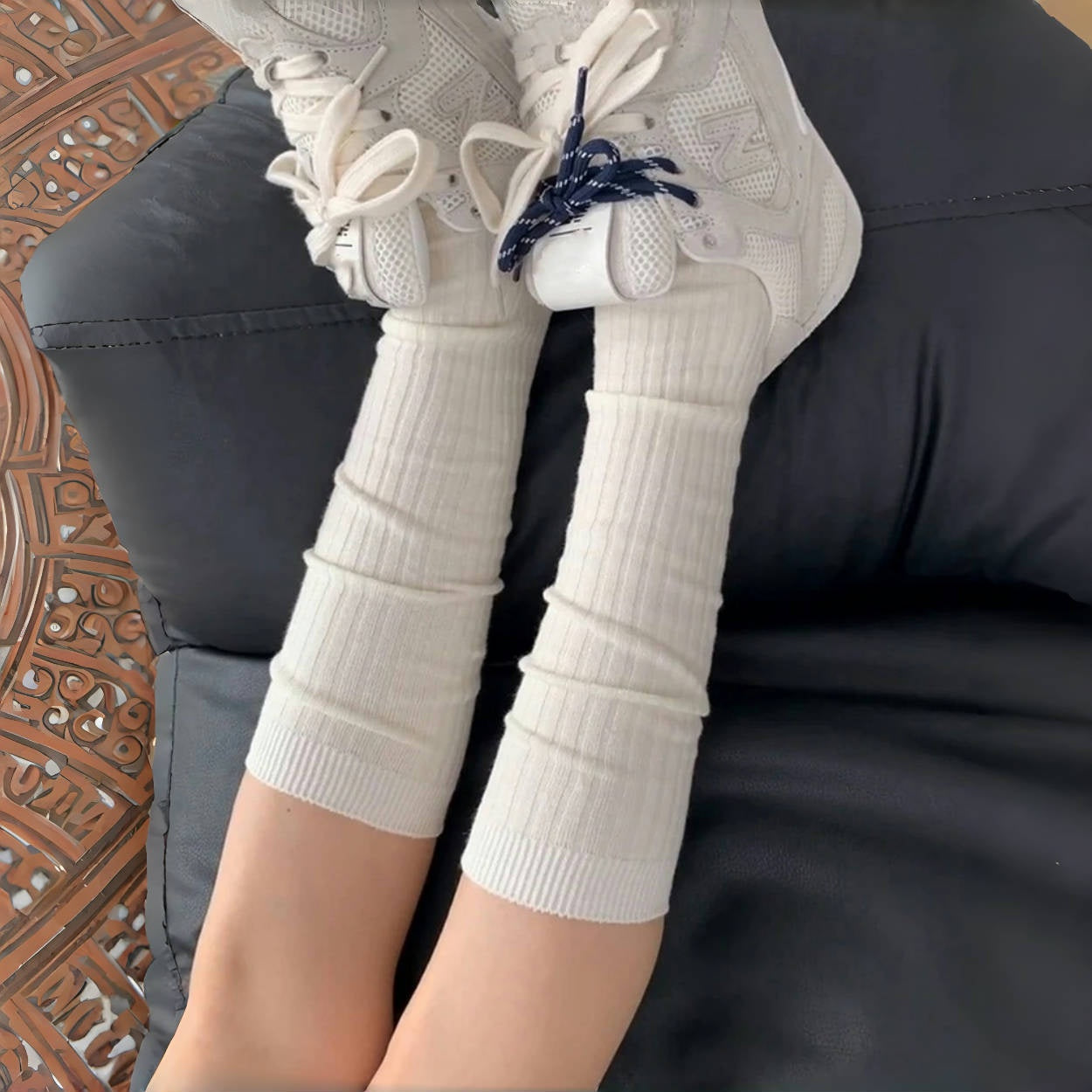 【グッズ】春夏秋冬 INS しま模様 ハイソックス