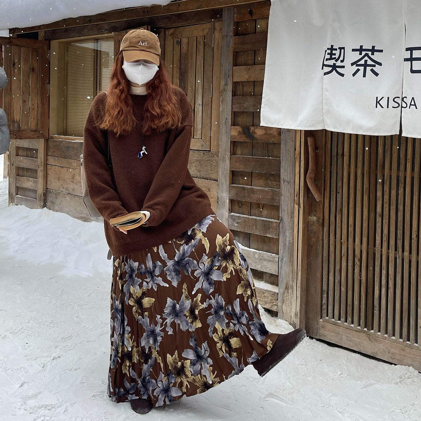 【ボトムス】春 秋 冬 レトロ 厚手 大振裾 スカート 【SHシリーズ】