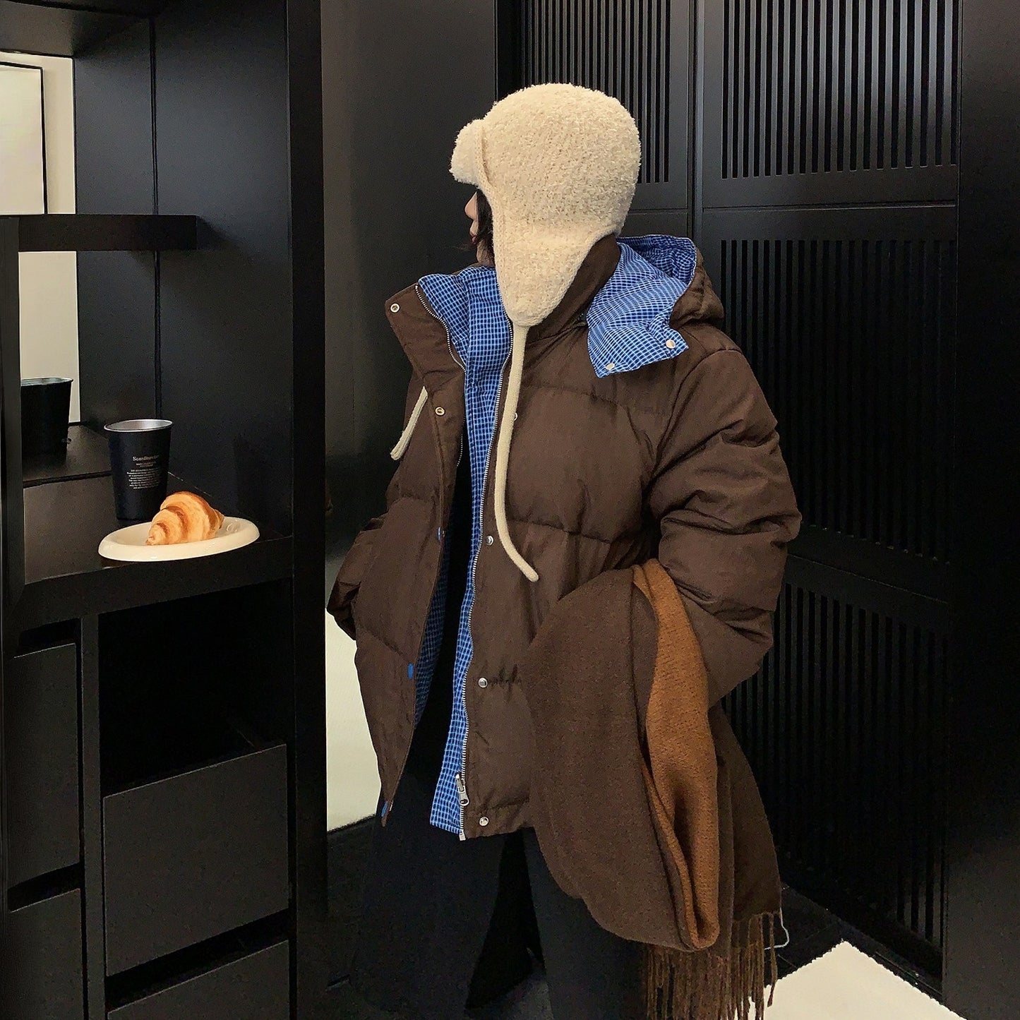 【アウター】リバーシブル 春 秋 冬 レトロ パン型ジャケット 綿入れコート 【FCシリーズ】