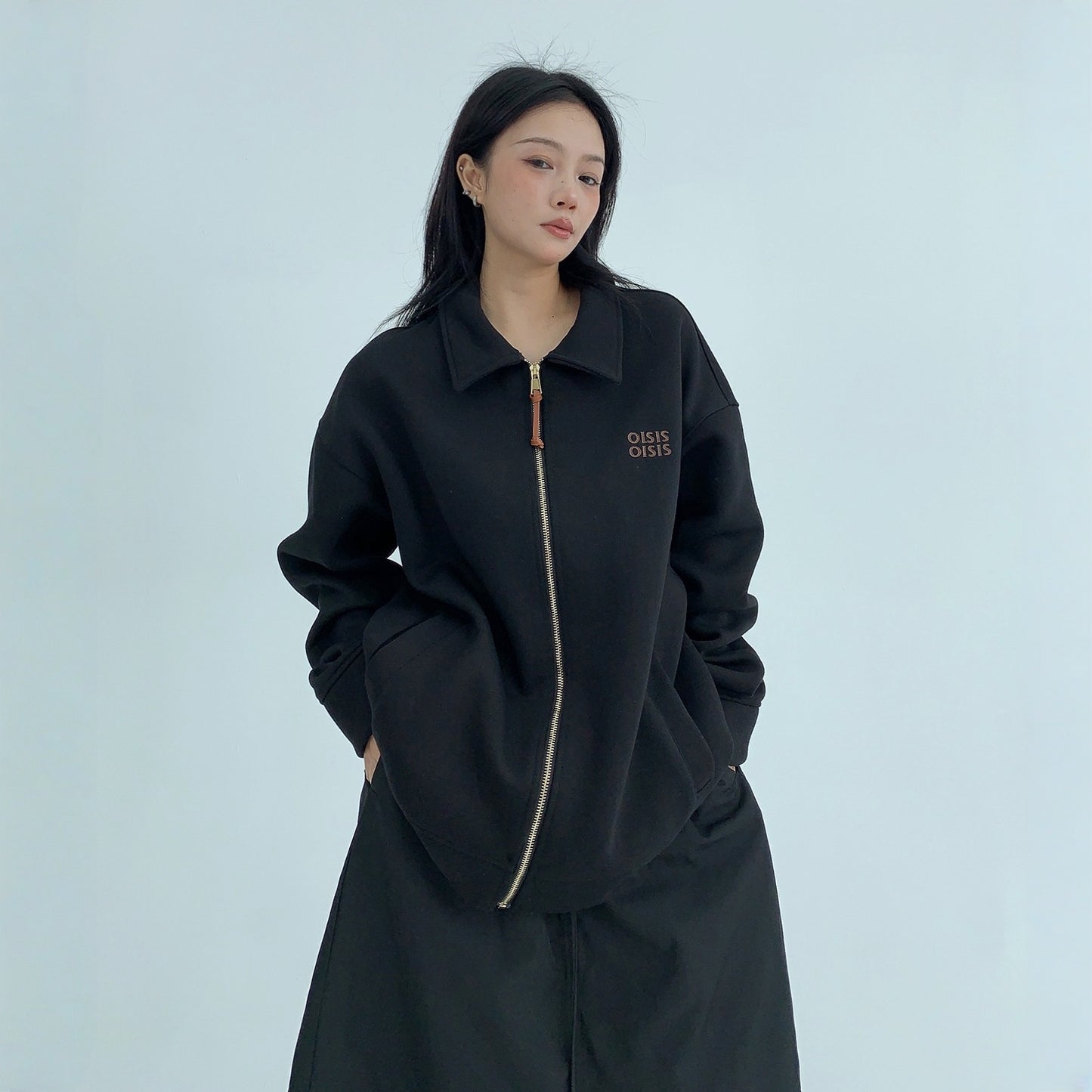 【アウター】春 秋 冬 刺繍 リラックス感 テーラード ジャケット 【FCシリーズ】