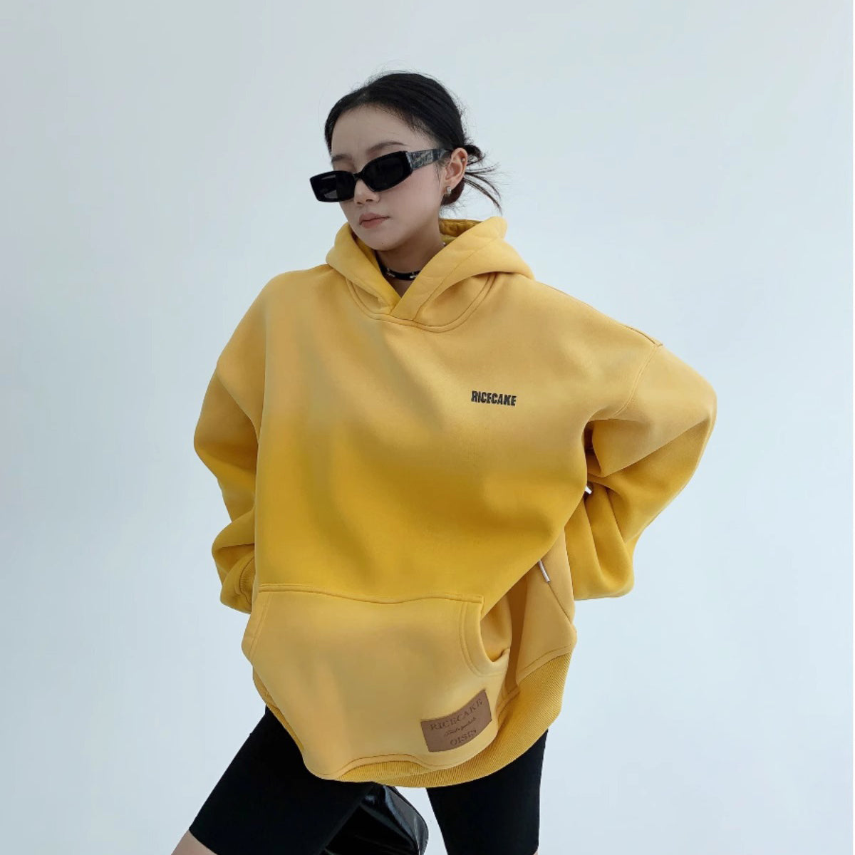 トップス】男女兼用 ダメージ加工 裏起毛 フード付き ルーズ カップル