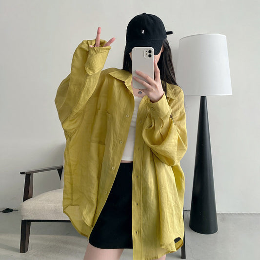 【アウター】リラックス感100％ リネン混 オーバーサイズ 体型カバー 万能シャツ レディース 新作 カーディガン
【FCシリーズ】