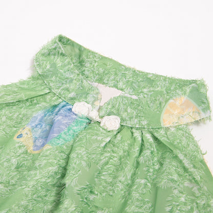 【ワンピース】【10～15日内発送】花柄 フレンチティードレス ノースリーブホルターネックワンピース 高級感 夏の絶美アイテム【SHシリーズ】