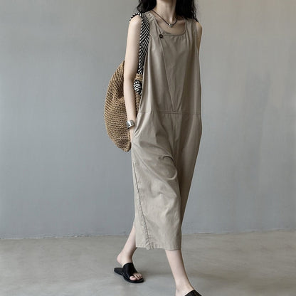 【来年夏再販】【ボトムス】夏 ノースリーブ ルーズ カーゴパンツ 【SNシリーズ】