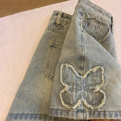 【ボトムス】刺繍デニムスカート レディース ハイウエスト ミニスカート インナーパンツ付き 美シルエット カジュアル【FCシリーズ】