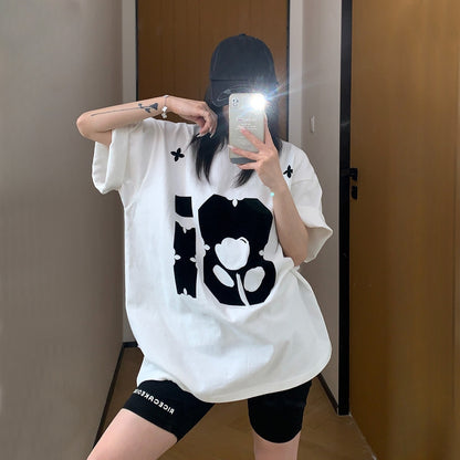 【トップス】夏 300g ルーズ プリント 半袖 Ｔシャツ 【FCシリーズ】