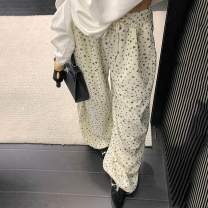 【ボトムス】ヴィンテージ ベーシック ルーズシルエット ストレート ワイドパンツ【FCシリーズ】