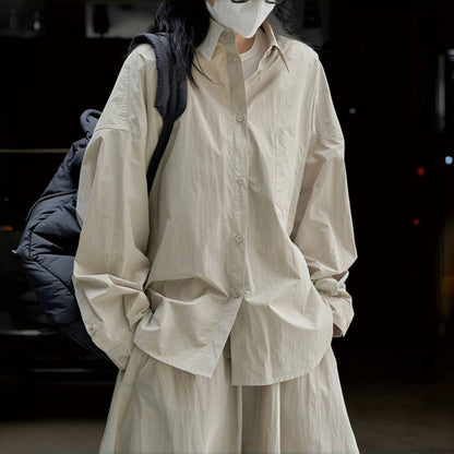 【トップス】春秋 アウトドア スポーツ ゆったり 着痩せ カジュアル シャツ