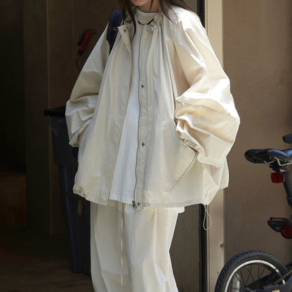 【アウター】初秋新作 韓国風 アウトドアジャケット 防風＆ゆったりシルエットのカジュアルアウター【JZシリーズ】