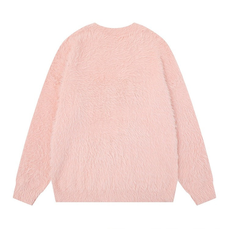 【🐾子猫の甘えポーズ】【トップス】キュート猫 ユニセックス ジャガードニット ソフトタッチ ニットセーター 【FCシリーズ】