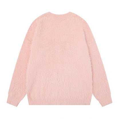 【🐾子猫の甘えポーズ】【トップス】キュート猫 ユニセックス ジャガードニット ソフトタッチ ニットセーター 【FCシリーズ】