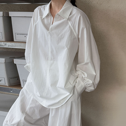 【トップス】デザイン感 シャツ レディース 秋新作 きれいめカジュアル 通勤 ゆったり シンプル【SNシリーズ】