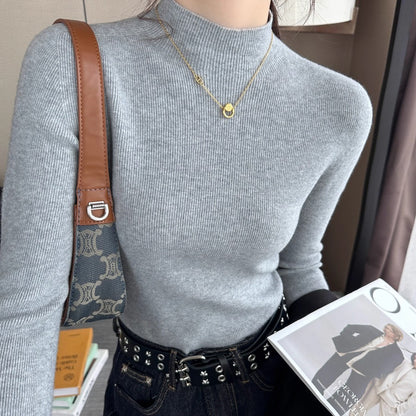 【トップス】🎨15色展開！ハーフタートルネックインナートップス 🏷️超万能＆必携アイテム シームレス一体型デザイン【JZシリーズ】