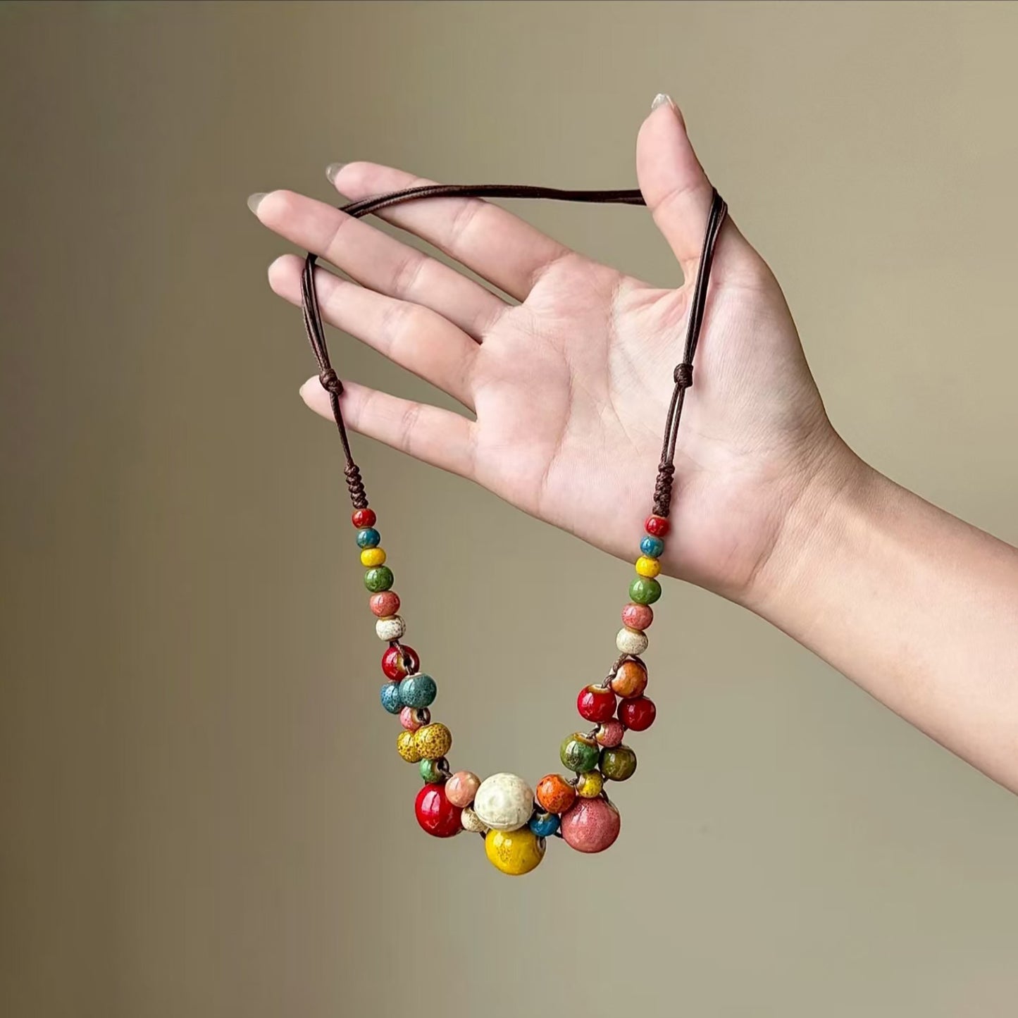 【🎁 B2G1｜先行スタート！】【グッズ】新中華風ヴィンテージ ネックレス｜民族風ロングニットチェーン｜個性派デザイン 鎖骨チェーン レディース