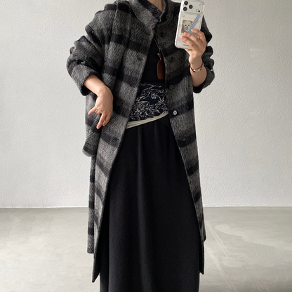 【アウター】バッグ付き⭐上質  韓国風 厚手 ウール ロングコート レディース 秋冬【シリーズ】