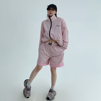 2点セット！【セットアップ】 夏 カジュアル スポーツ 紫外線対策 ジャケット ＋ ショートパンツ 上下セット【FCシリーズ】