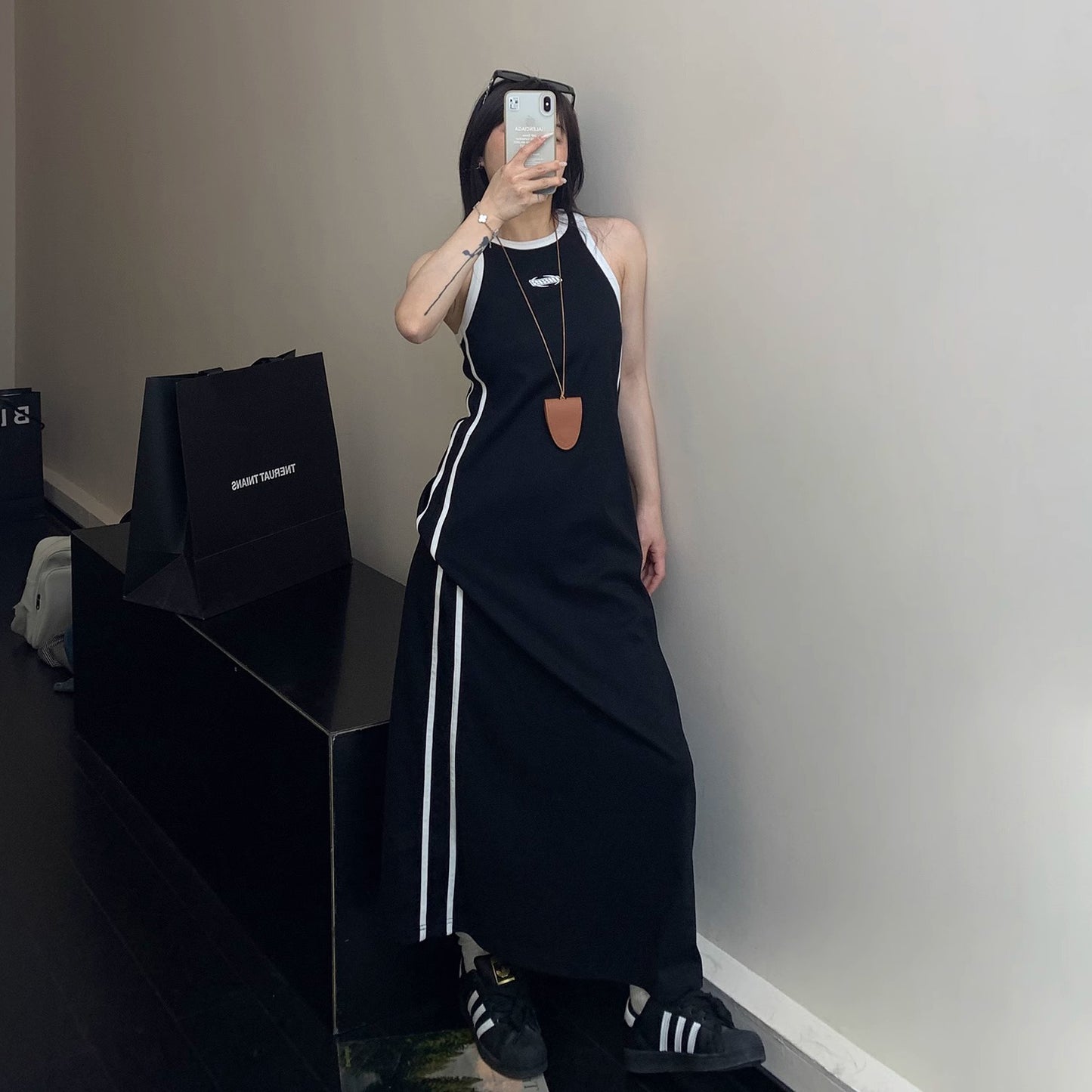 [洋裝] 奢華夏季新品，簡約設計，顯瘦效果，長無袖洋裝[FC系列]