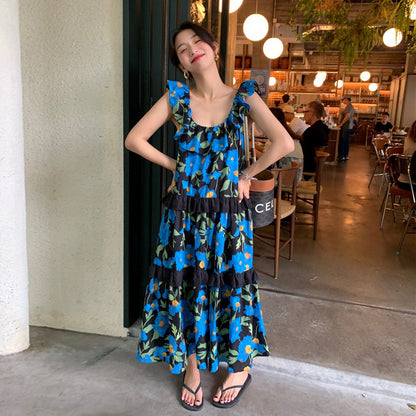 【ワンピース】人気レース ノースリーブワンピース｜ロールスリーブ×深Vネックの大人カジュアル長袖ドレス【SHシリーズ】