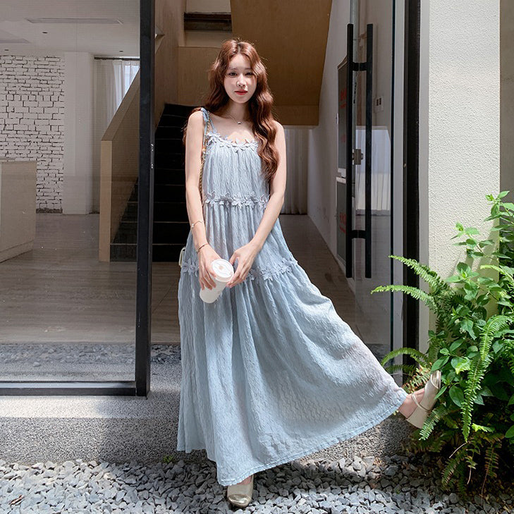 【ワンピース】フレンチ風 美しい 花柄 ノースリーブワンピース【SHシリーズ】